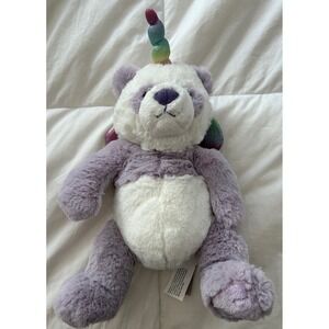 Gund Glitz Panda Unicorn Plush Rainbow Wings‎ Stuffed Animal Toy